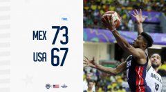 美锦赛-美国男篮不敌墨西哥 NBA三冠之人0分